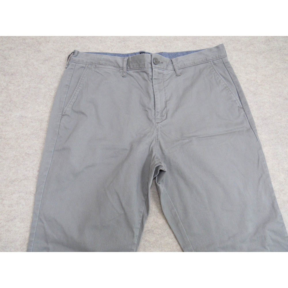 J.Crew 770 Straight Fit Chinos Mens 34x32 Grey Re-Imagined Stretch Cotton Pants - Picture 3 of 11